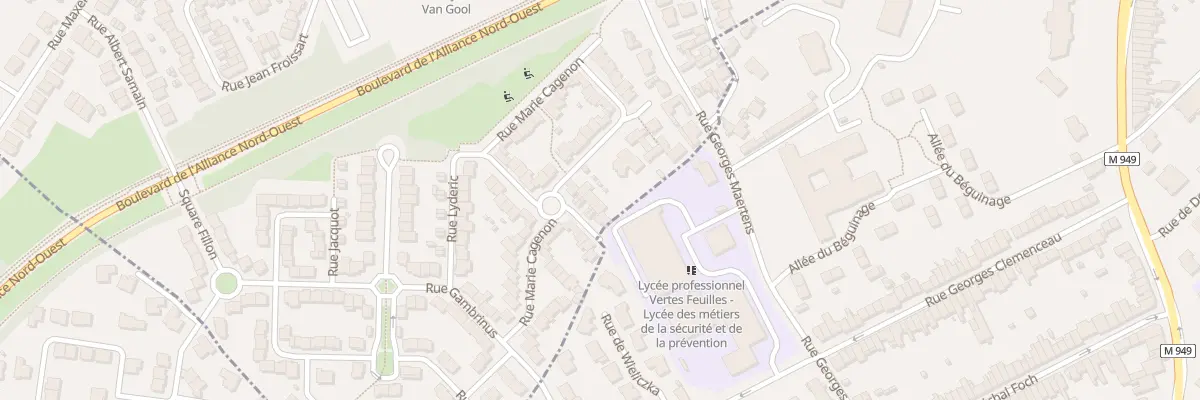 Plan du 36 Rue Marie Cagenon à Marquette-lez-Lille