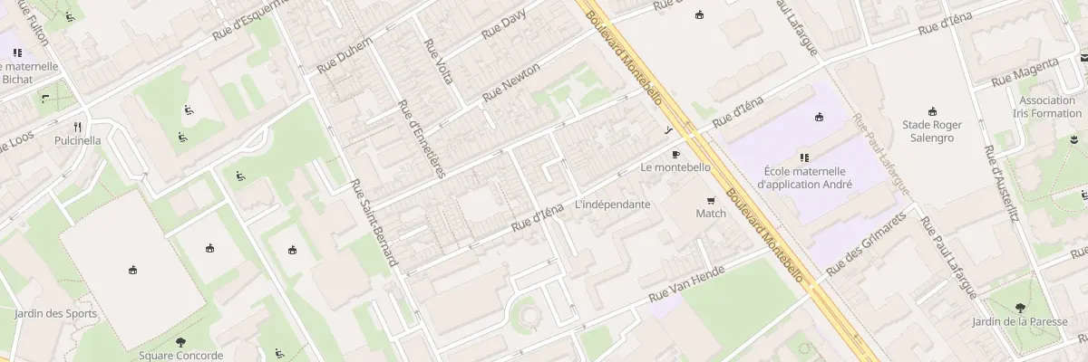 Plan du 5 Vc Rohart Rue Hondschodte à Lille