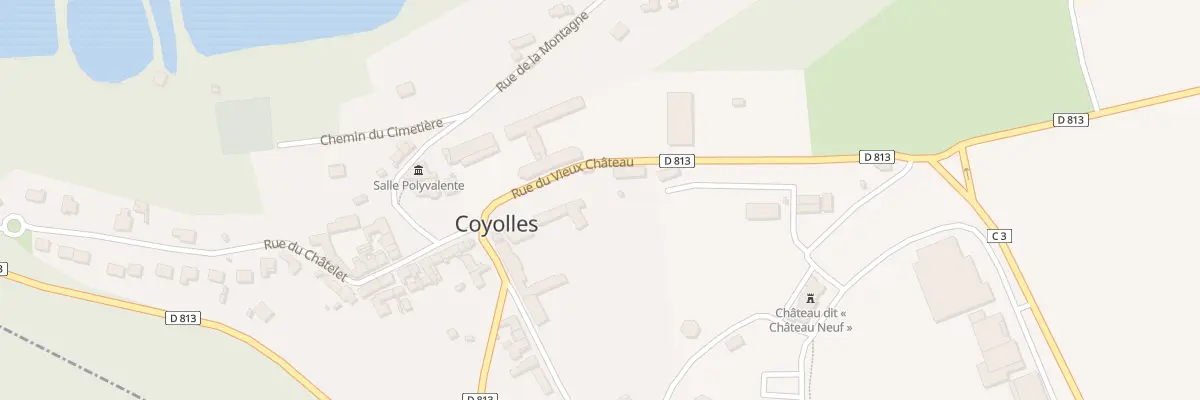 Plan du 2 Rue du Vieux Château à Coyolles