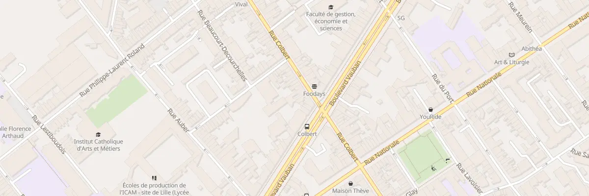 Plan du 106 Rue Colbert à Lille