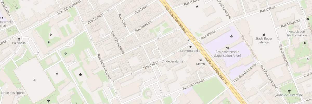 Plan du 7 Rue d’Hondschoote à Lille