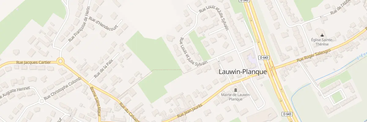 Plan du 4 Rue Louis et Julie Sylvain à Lauwin-Planque