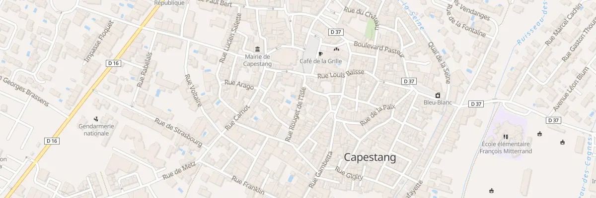 Plan du 4 Rue Rouget de L’Isle à Capestang