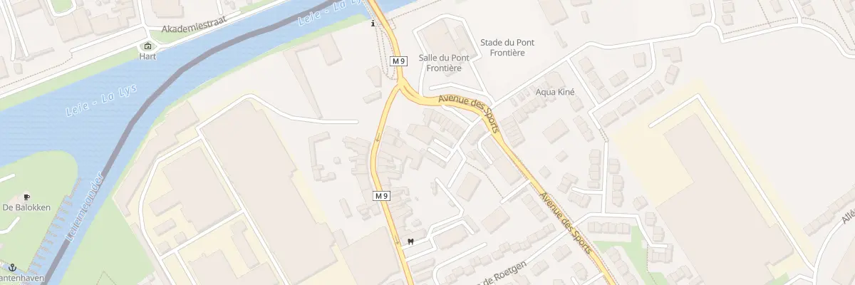 Plan de la Rue de l’Industrie à Wervicq-Sud