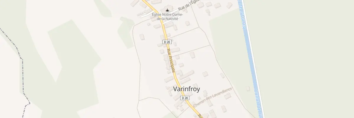 Plan du 13 Rue Principale à Varinfroy