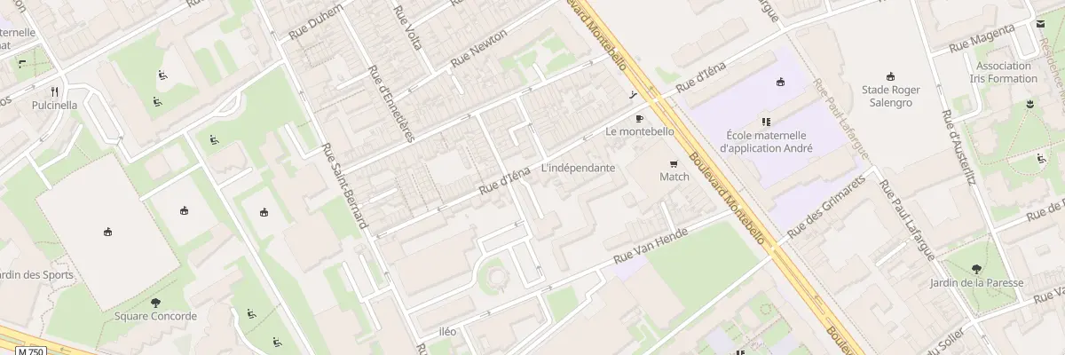Plan du 120 Rue d’Iéna à Lille