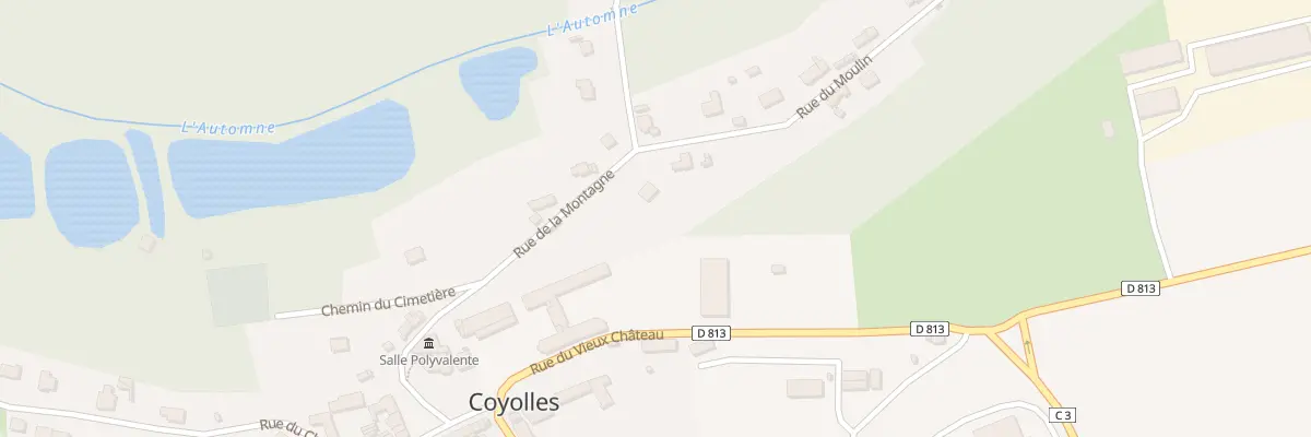 Plan du 2 Rue de la Montagne à Coyolles