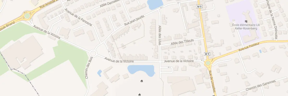 Plan du 20 Av de la Victoire à Wervicq-Sud