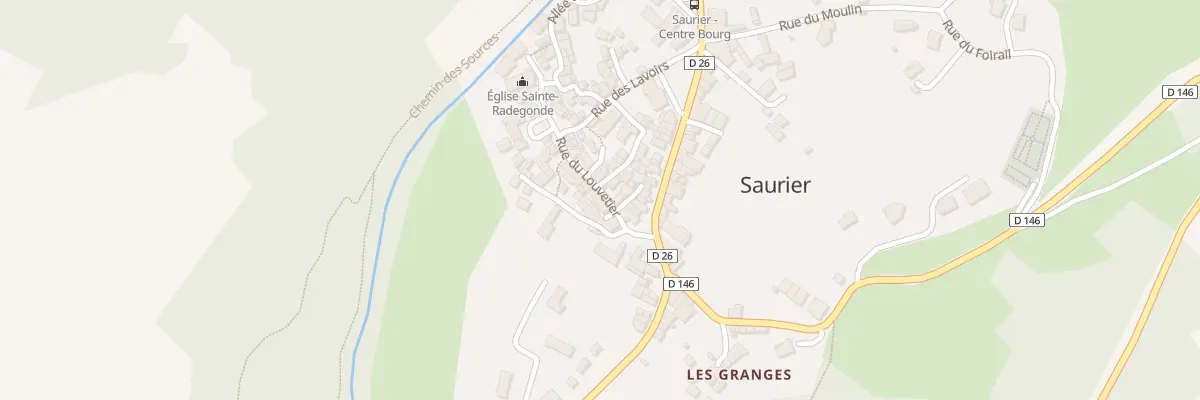 Plan du 13 Rue du Louvetier à Saurier