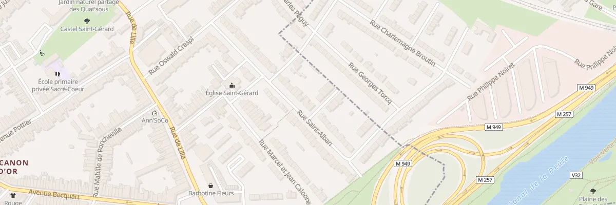 Plan du 47 Rue Saint-Alban à Lambersart