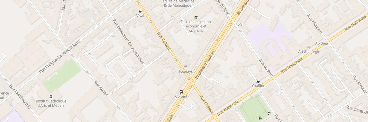 Plan du 97 Rue Colbert à Lille
