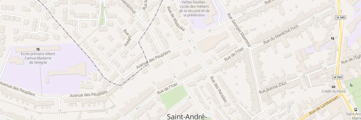 Plan du 136 Av des Peupliers à Saint-André-lez-Lille