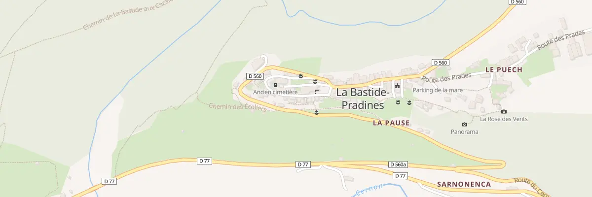 Plan du 5044 La Bastide Pradines à La Bastide-Pradines