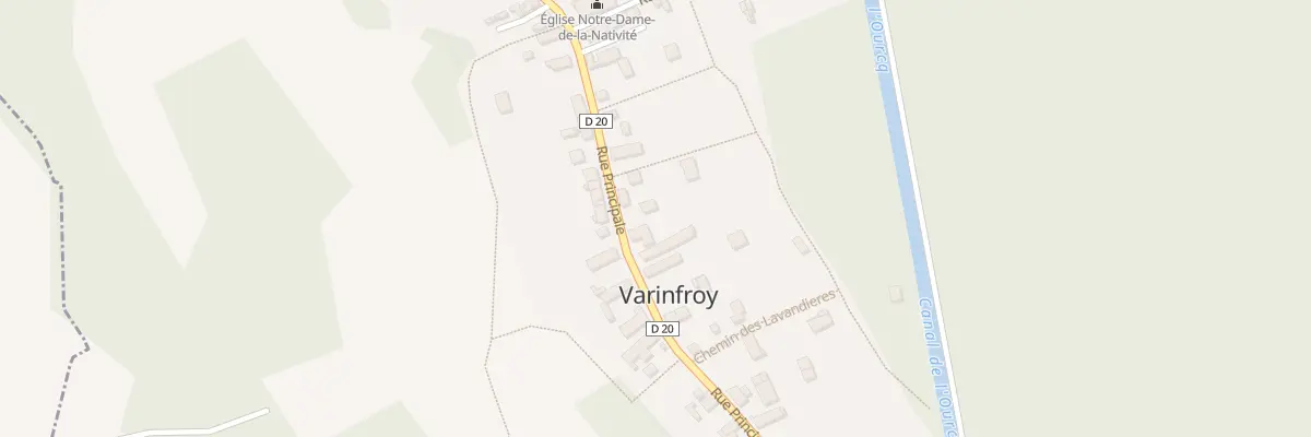 Plan du 15 Rue Principale à Varinfroy