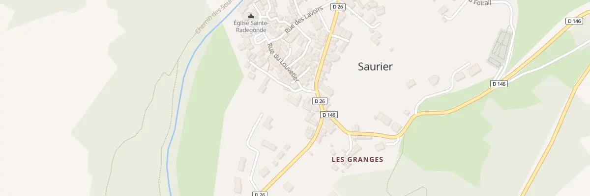 Plan du 6 Pl de la Porte Neuve à Saurier