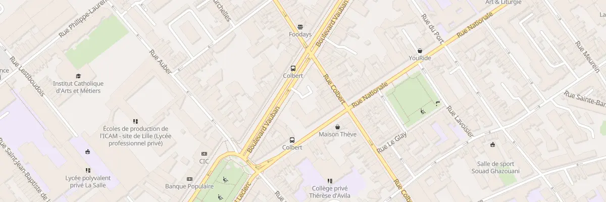 Plan du 308 Rue Nationale à Lille