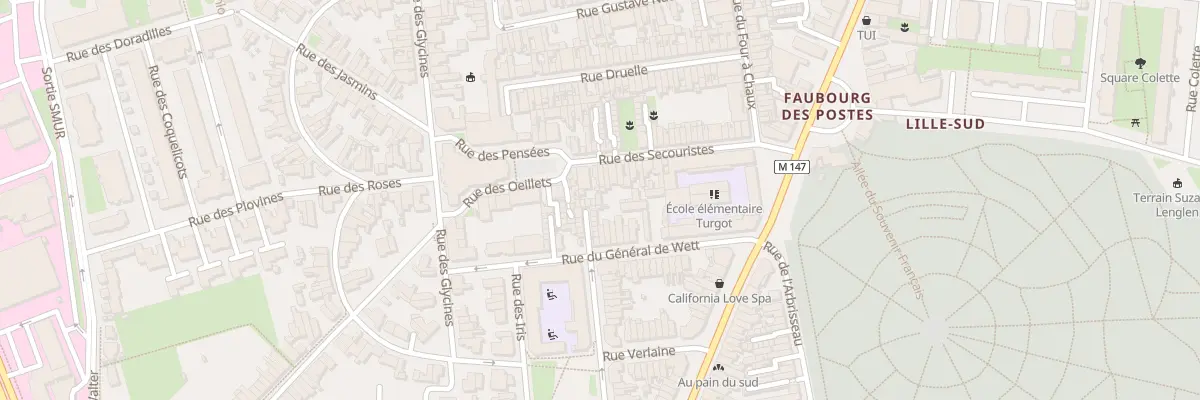 Plan du 38B Rue des Secouristes à Lille