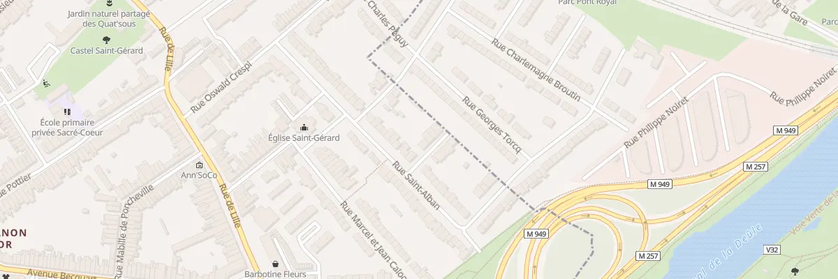 Plan du 1 Rue des Prés à Lambersart
