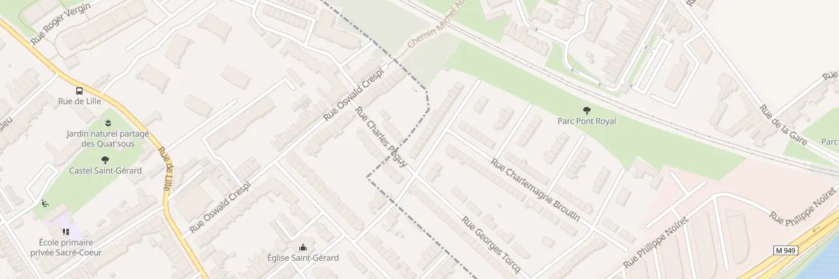 Plan du 7 Rue Jean Mermoz à Saint-André-lez-Lille