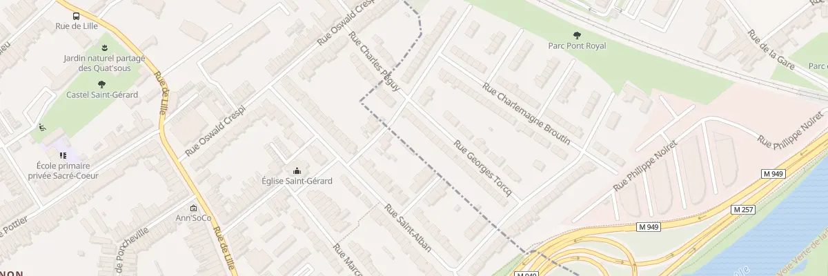 Plan du 8 Rue Georges Torcq à Saint-André-lez-Lille