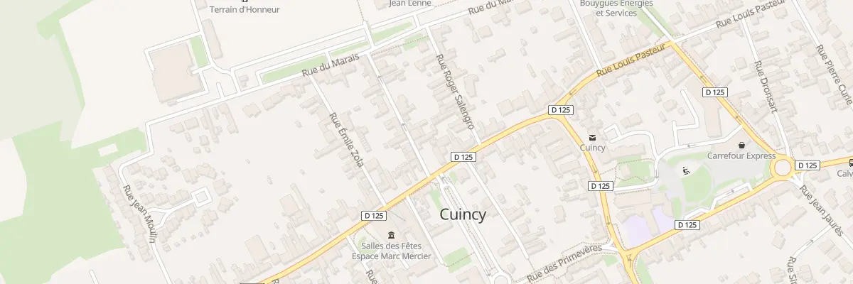 Plan du 26 Rue Vaillant Couturier à Cuincy