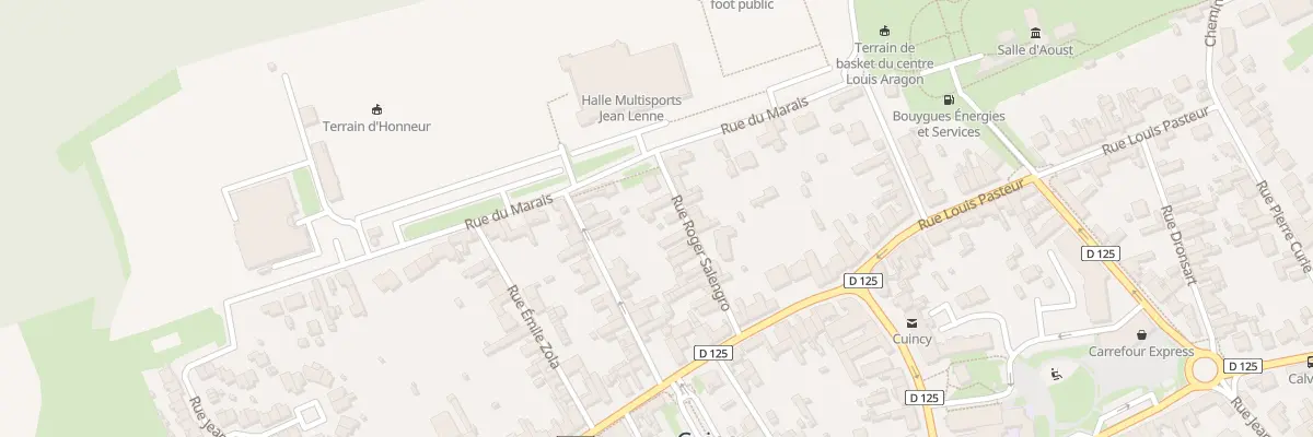 Plan du 103 Rue Roger Salengro à Cuincy