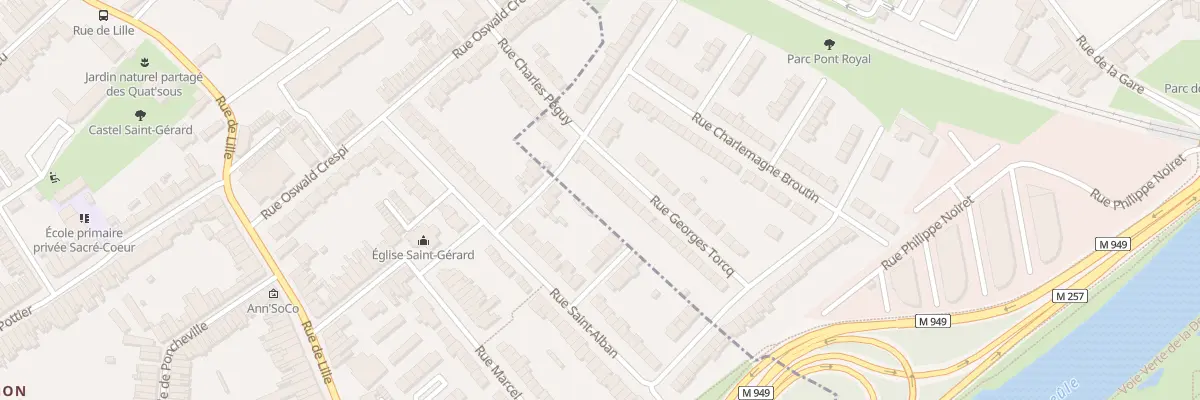 Plan du 10 Rue Georges Torcq à Saint-André-lez-Lille
