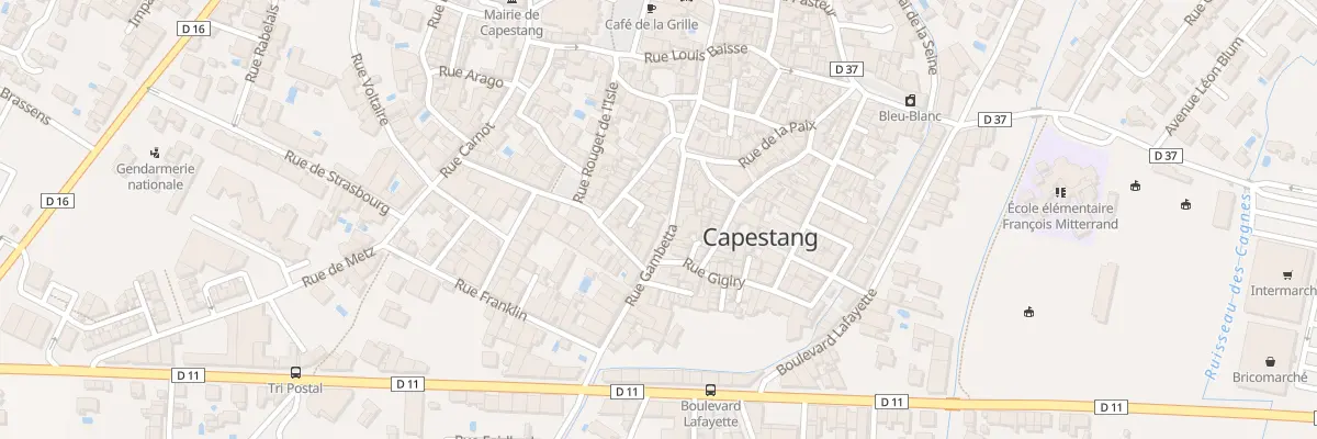 Plan du 32 Rue Gambetta à Capestang