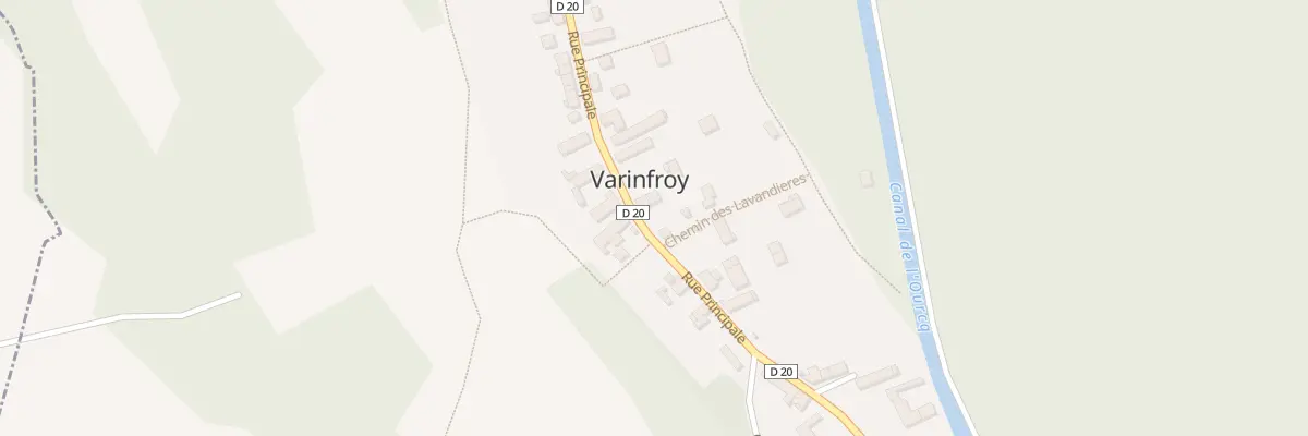 Plan du 25 Rue Principale à Varinfroy