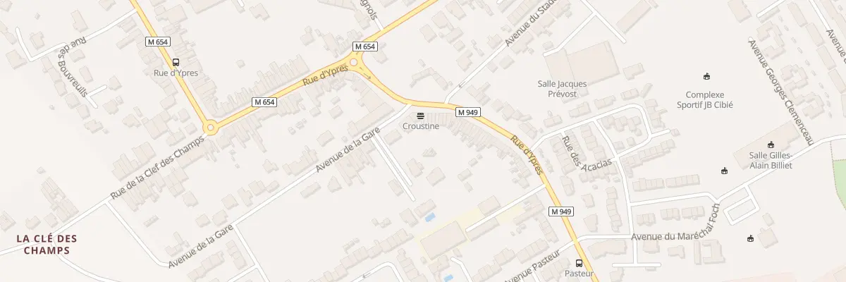 Plan du 889 Rue d’Ypres à Wambrechies