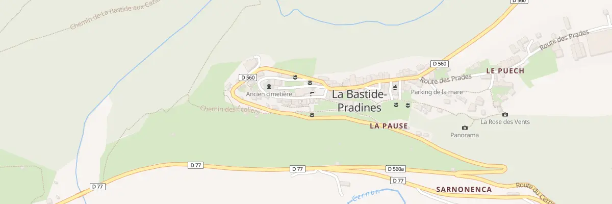 Plan du 5046 La Bastide Pradines à La Bastide-Pradines