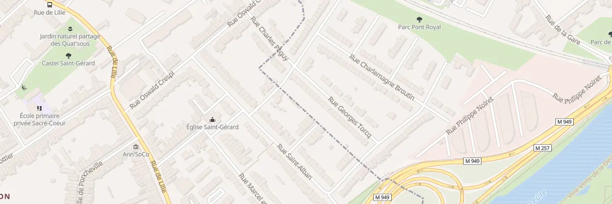 Plan du 12 Rue Georges Torcq à Saint-André-lez-Lille