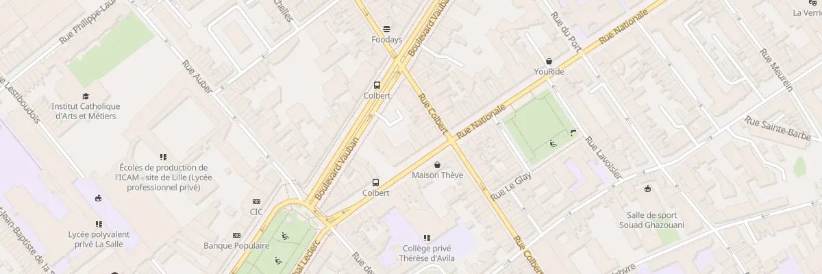 Plan du 306 Rue Nationale à Lille