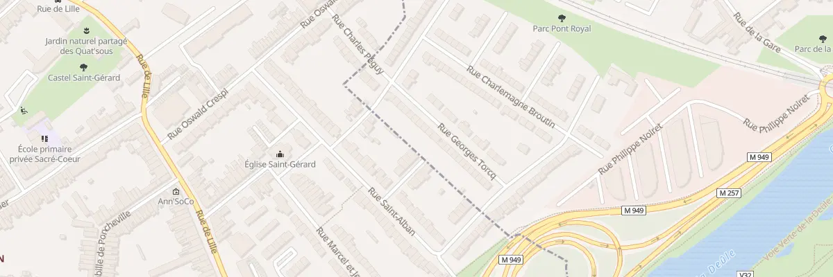 Plan du 16 Rue Georges Torcq à Saint-André-lez-Lille