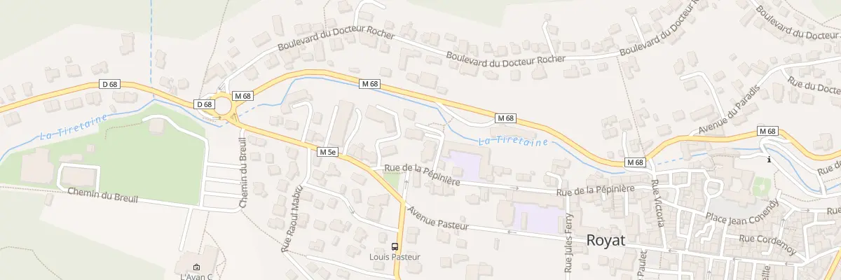 Plan du 44A Rue de la Pépinière à Royat