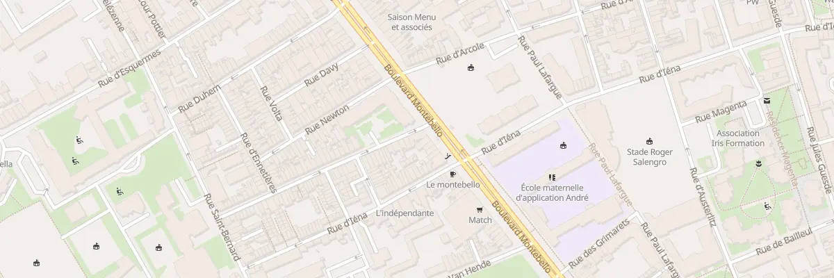 Plan du 120 Bd Montebello à Lille