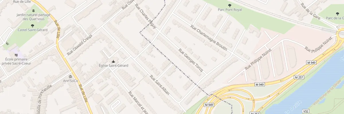 Plan du 18 Rue Georges Torcq à Saint-André-lez-Lille