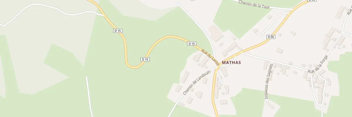 Plan du 5109 Village de Mathas à Marcillat