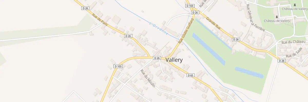 Plan du 4 Rue de Paris à Vallery
