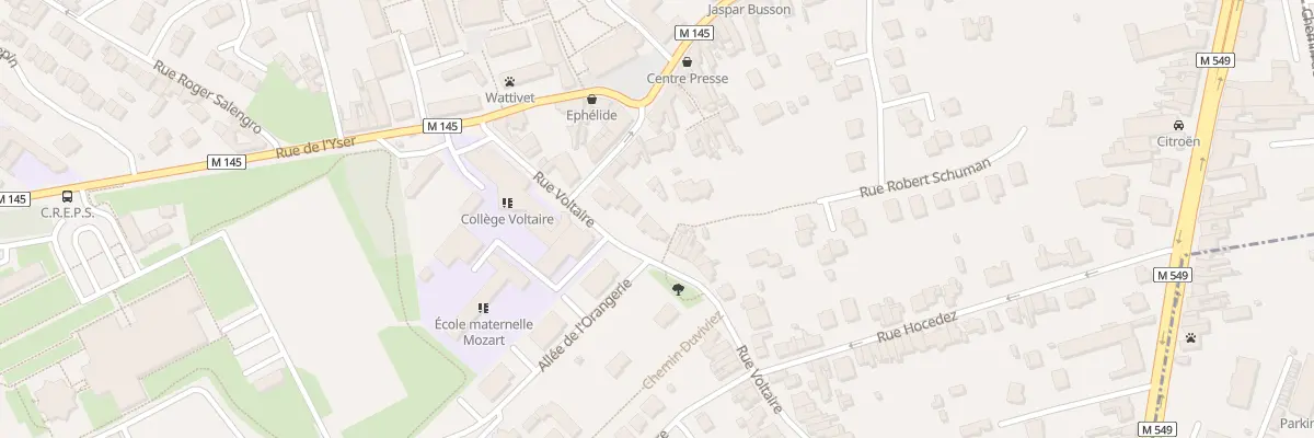 Plan du 76 Rue Voltaire à Wattignies