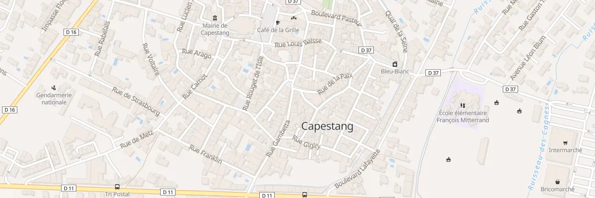 Plan du 1 Tra des Arts à Capestang