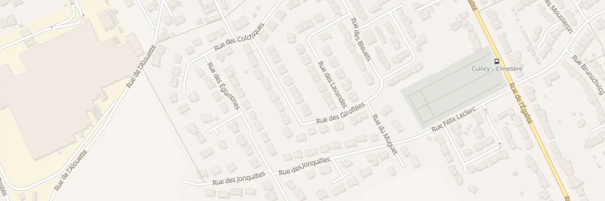 Plan du 117 Rue des Giroflees à Cuincy