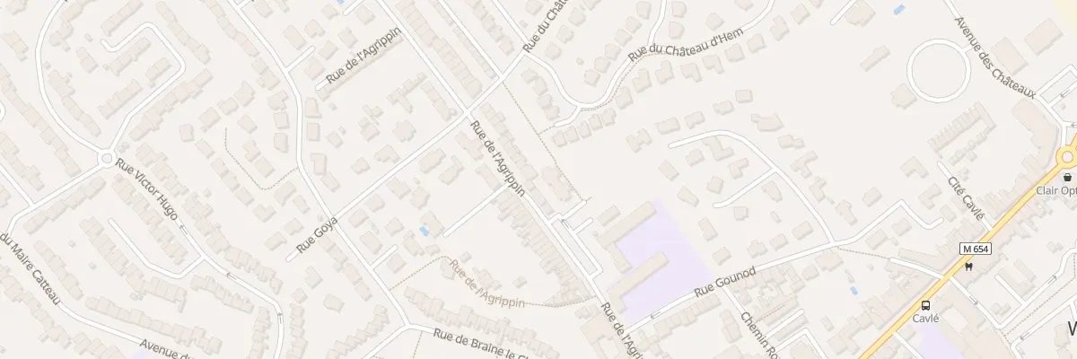 Plan du 280 Rue de l’Agrippin à Wambrechies