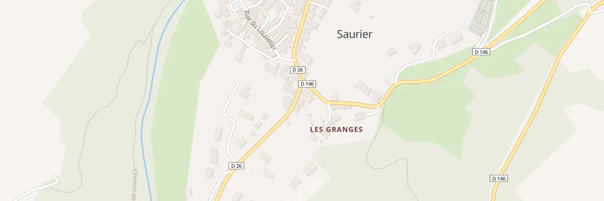 Plan du 6 Rte de Besse à Saurier