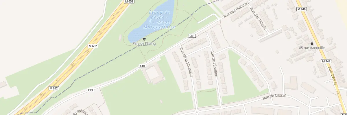 Plan du 19 Rue de la Rhonelle à Marquette-lez-Lille