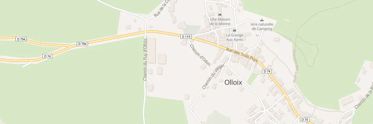 Plan du 5185 Les Goux à Olloix