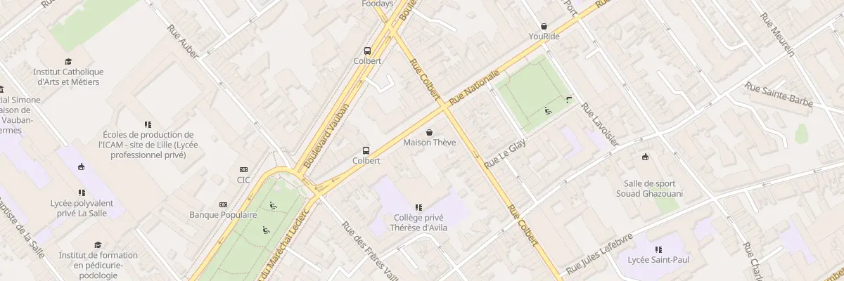 Plan du 277 Rue Nationale à Lille