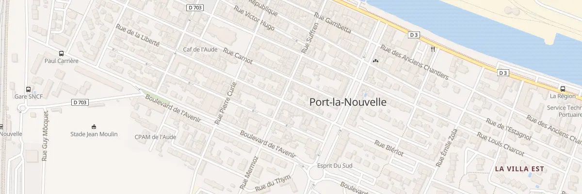 Plan du 185 Rue Suffren à Port-la-Nouvelle