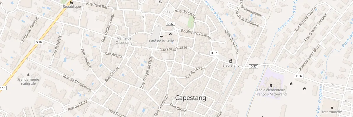 Plan du 13 Rue Gambetta à Capestang