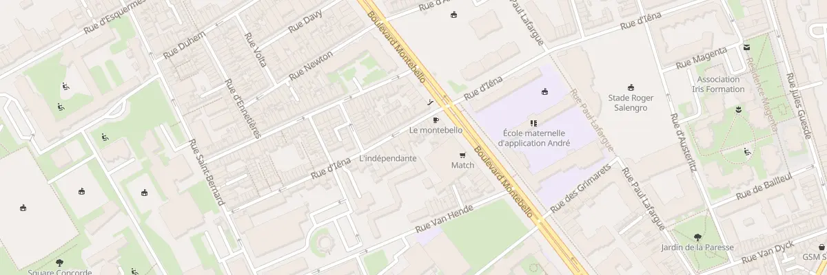 Plan du 78 Rue d’Iéna à Lille